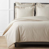 Premium Cool Supima® Cotton Percale Duvet Cover - Oatmeal, King/Cal King