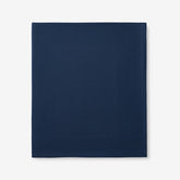 Premium Ultra-Cozy Cotton Velvet Flannel Flat Bed Sheet - Navy, King/Cal King