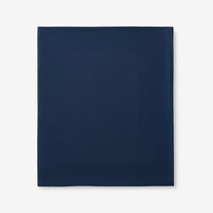 Premium Ultra-Cozy Cotton Velvet Flannel Flat Bed Sheet - Navy, Full