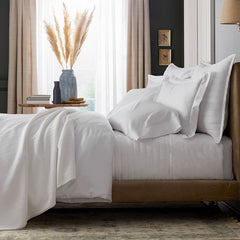 Premium Smooth Wrinkle-Free Sateen Quilted Coverlet - White, Full