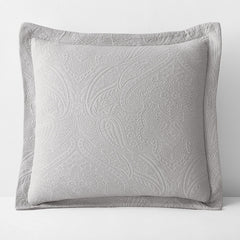 Hillcrest Cotton Matelassé Sham - Light Gray