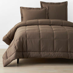 Classic Cool Cotton Percale Comforter - Coffee, Twin/Twin XL