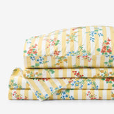 Amelia Classic Cool Cotton Percale Bed Sheet Set - Buttercup, Full