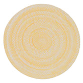 Bambini Braided Chenille Rug - Yellow, 5' Round