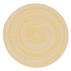Bambini Braided Chenille Rug - Yellow, 7' Round