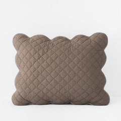 Scallop Quilted Sham - Pinecone, Standard