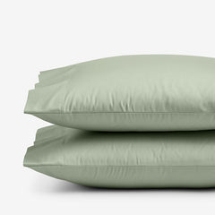 Classic Smooth Sateen Solid Pillowcase Set - Light Sage, Standard
