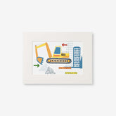 Construction Trucks Wall Art - Yellow