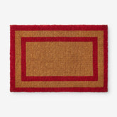 Border Coir Doormat - Red, 24 in. x 36 in.