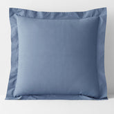 Classic Cool Cotton Percale Sham - Slate Blue, Euro