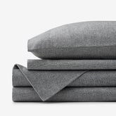 Bromley Premium Ultra-Cozy Flannel Bed Sheet Set - Smoke, King