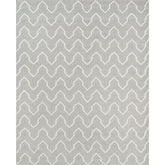 Arrow Stripe Handwoven Wool Rug - Gray, 4' x 6'