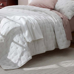 Gauze Deco Quilt - Off White, Full/Queen