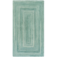 Bambini Braided Chenille Rug - Aqua, 5' x 8'