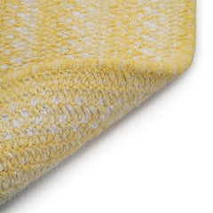 Bambini Braided Chenille Rug - Yellow, 5' x 8' Oval