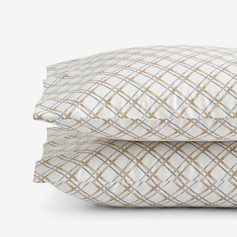 Leander Premium Smooth Wrinkle-Free Sateen Pillowcase Set - Gray Multi, Standard