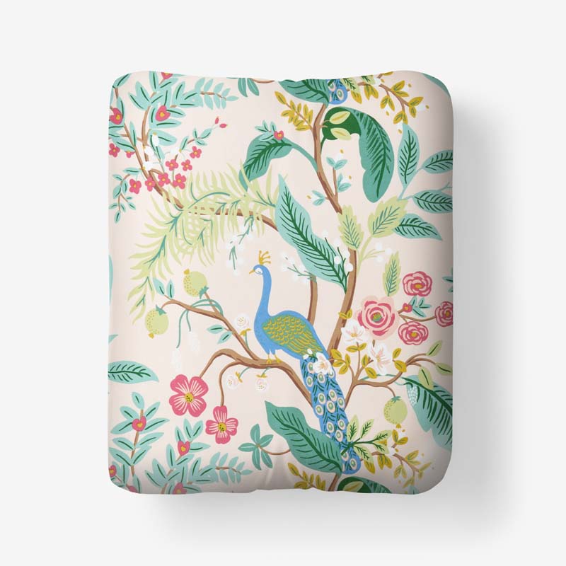 Peacock Classic Smooth Sateen Fitted Bed Sheet - Blush, Full