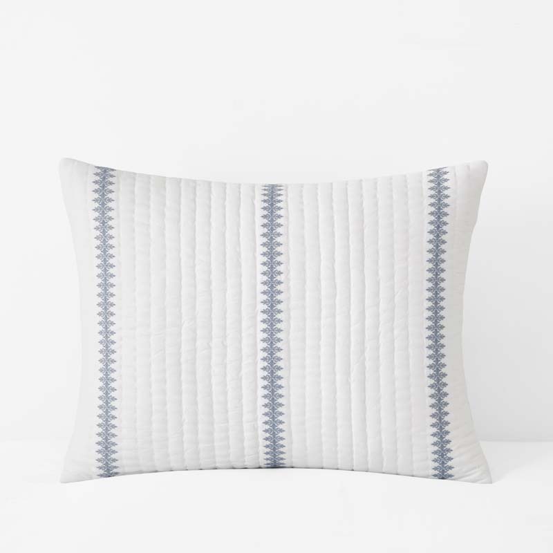Rishika Quilted Sham - White, Standard