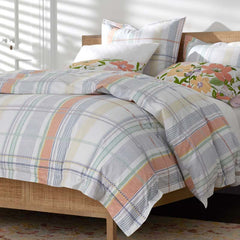Alder Plaid Classic Cool Cotton Percale Sham - Multi, Standard