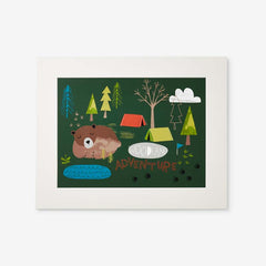 Bear Camp Wall Art - Brown