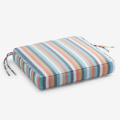 Replacement Boxed Edge Chair Cushion - Surround Stripe, 21 in. x 19 in.