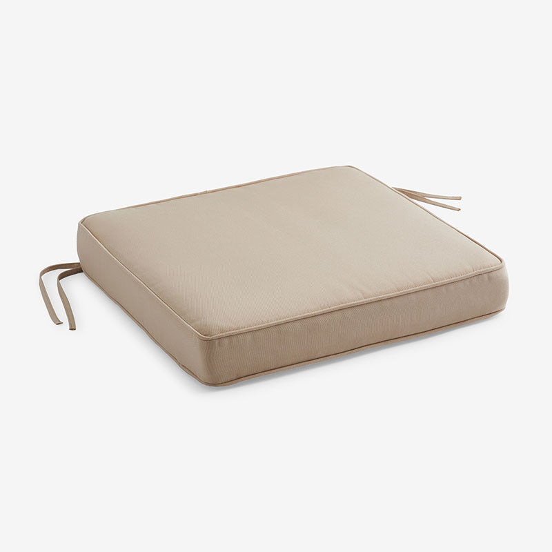 Replacement Boxed Edge Chair Cushion - Antique Beige, 18 in. x 18 in.