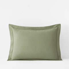 Classic Ultra-Cozy Cotton Velvet Flannel Sham - Willow Green, King