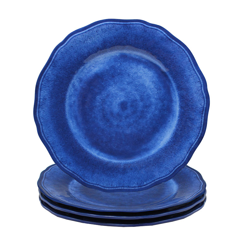 Campania Melamine Dinner Plates, Set of 4 - Blue
