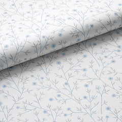 Ava Traditional Wallpaper - Ditsy Floral Blue, Swatch