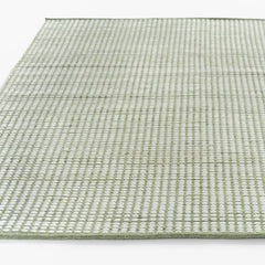 Handwoven Mini Checkered Performance Rug - Green, 8' x 10'
