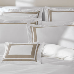 Double Border Premium Smooth Supima® Cotton Wrinkle-Free Sateen Sham - Light Birch, Standard