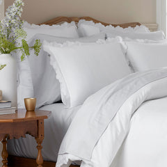 Classic Smooth Sateen Solid Fitted Bed Sheet - Light Gray, Full