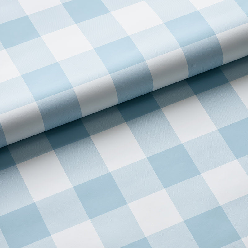 Ditsy Gingham Removable Wallpaper - Blue, Roll