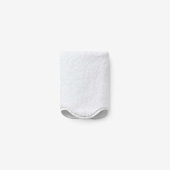 Scalloped Edge Washcloth - White