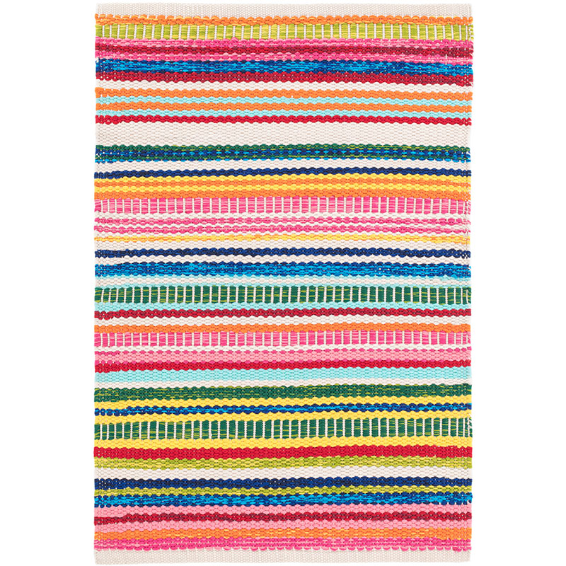 Bright Stripe Handwoven Indoor/Outdoor Rug - Multi, 6' x 9'