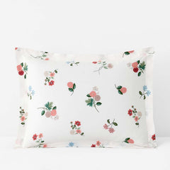 Ditsy Dahlia Classic Cool Cotton Percale Sham - Cream Multi, Standard