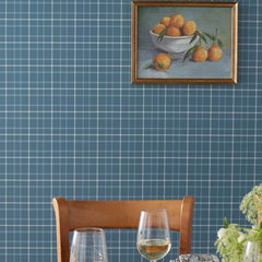 Plaid Removable Wallpaper - Mineral, Roll