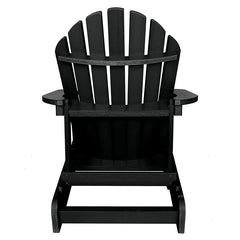 Folding and Reclining Adirondack Chair - Black