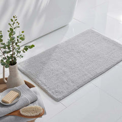 Plush Spa Solid Bath Rug - Gray, 17 in. x 24 in.