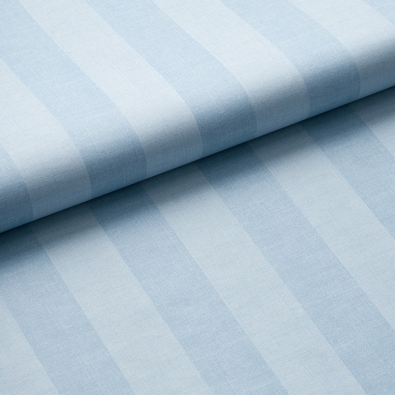 Ava Traditional Wallpaper - Stripe Blue, Swatch