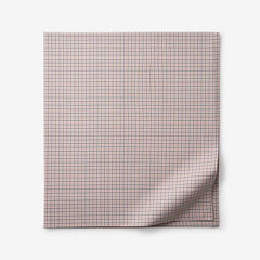 Classic Stripes and Plaids Cool Yarn-Dyed Cotton Percale Flat Bed Sheet - Mini Check Brown, Twin/Twin XL
