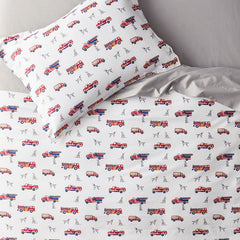 Fireman's Best Friend Classic Cool Organic Cotton Percale Sham - Multi, Standard