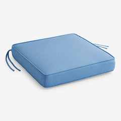 Replacement Boxed Edge Chair Cushion - Air Blue, 20 in. x 20 in.