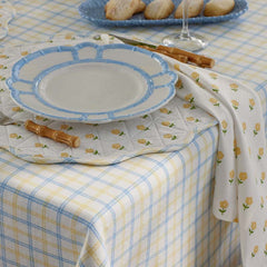 Flower Napkins, Set of 4 - Flowers Yellow
