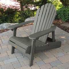Folding and Reclining Adirondack Chair - Gray