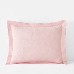 Laurel Matelasse Sham - Soft Pink, King
