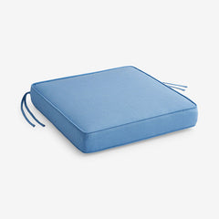 Replacement Boxed Edge Chair Cushion - Air Blue, 18 in. x 18 in.