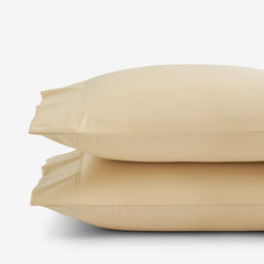 Premium Smooth Supima® Cotton Wrinkle-Free Sateen Pillowcase Set - Yellow, Standard