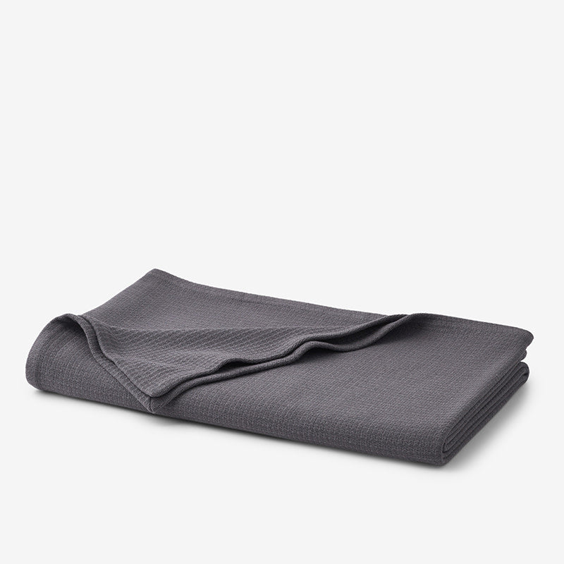 Cotton Weave Blanket - Slate Gray, King/Cal. King