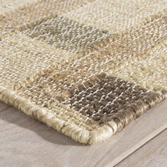 Mosaic Handwoven Jute Rug - Blue, 5' x 8'